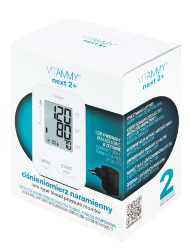 Vitammy - Next 2+ tensiometru electronic de brat