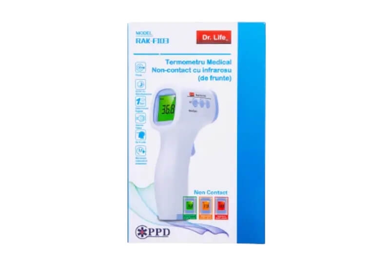 Termometru non-contact cu infrarosu de frunte RAK-FI03, Dr. Life