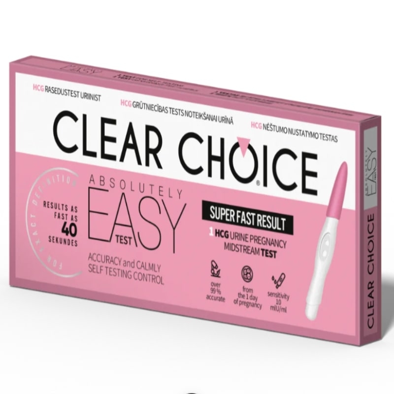 Test pentru sarcina tip stilou Easy N1, 1 bucata, Clear Choice