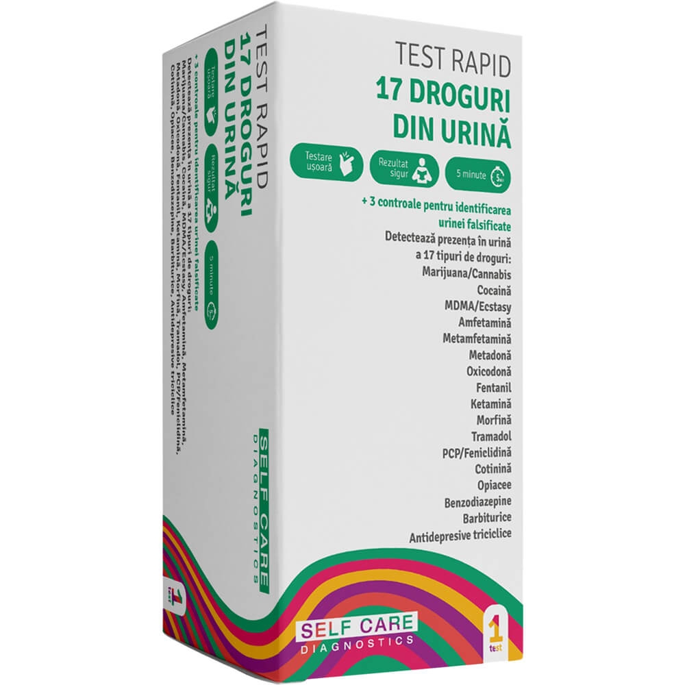 Test rapid 17 droguri din urina, 1 buc, Self Care