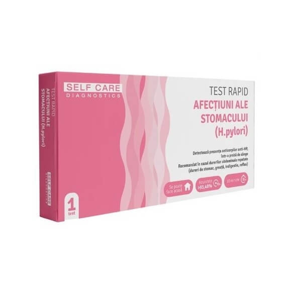 Test rapid afectiuni ale stomacului (H. pylori), 1 buc, Self Care