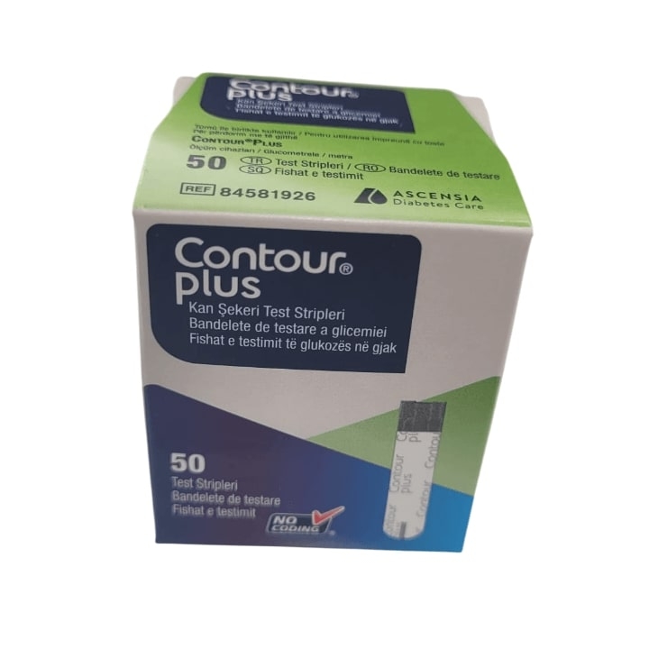 Teste glicemie Contour Plus, 50 bucati, Ascensia Diabetes Care