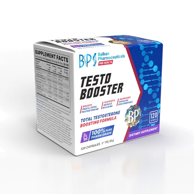 Testo Booster, 120 capsule, Balkan Pharmaceuticals