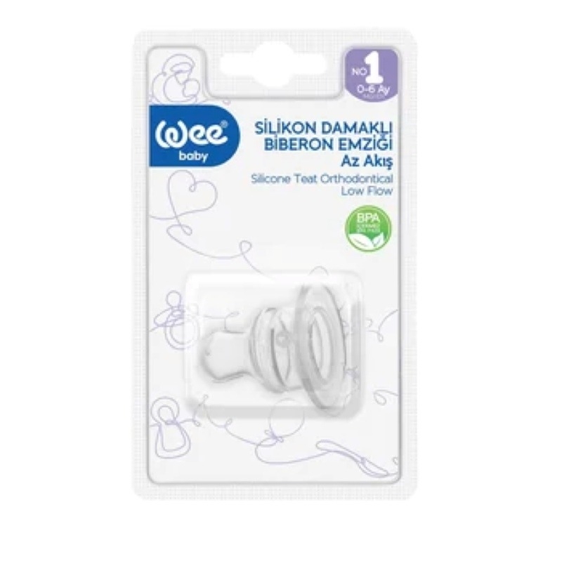Tetina din silicon ortodontica nr. 1, 1 bucata, Wee Baby