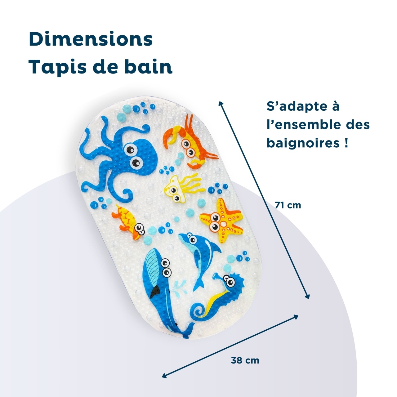 Thermobaby Covoras de baie antiderapant, cu ventuze