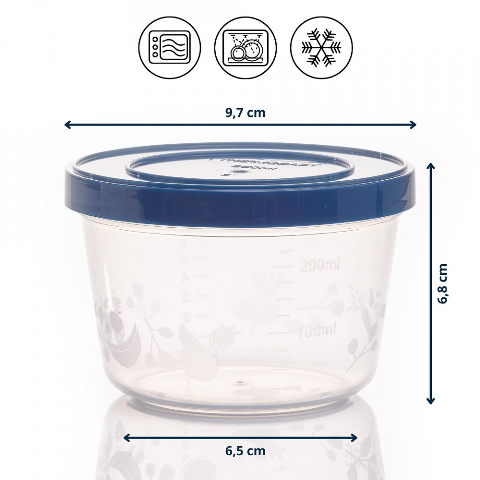 Thermobaby Set 5 recipiente gradate cu capac 250 ml