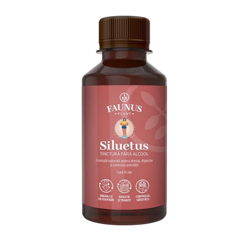 Tinctura Siluetus fara alcool, 200 ml, Faunus Plant Tinctura Siluetus fara alcool, 200 ml, Faunus Plant