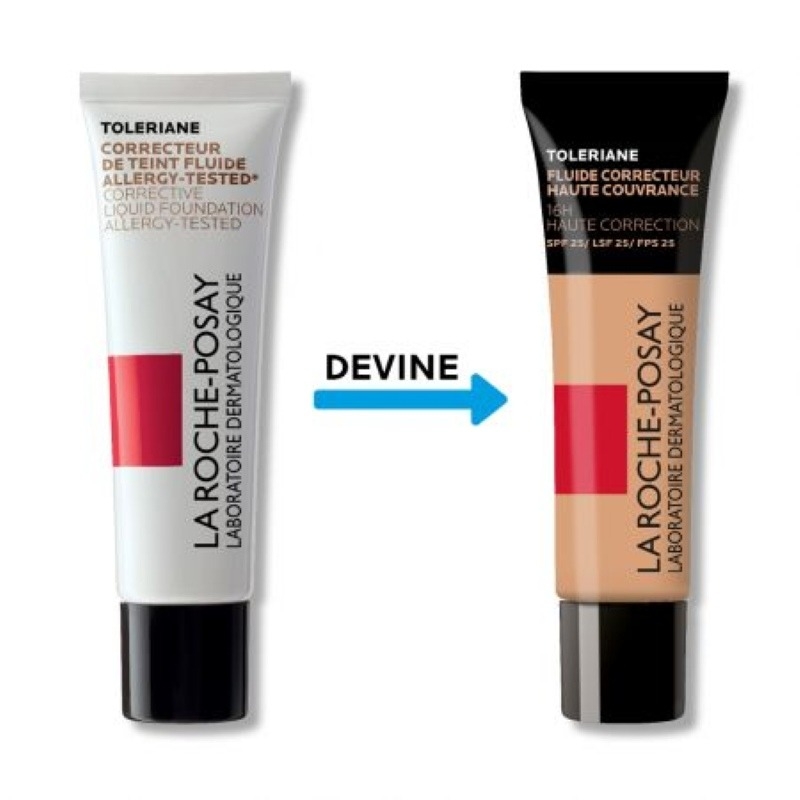 Fond de ten fluid corector cu SPF 25 pentru piele sensibila Nuanta 10 Toleriane, 30 ml, La Roche-Posay