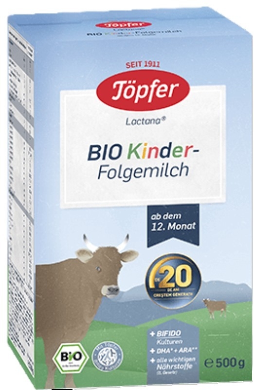 Lactana Bio Kinder formula de completare, 500g, Topfer