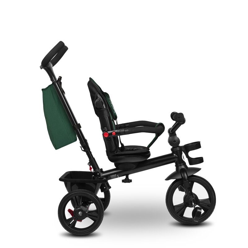 Tricicleta copii, Lionelo, Haari, Suport picioare, Control al directiei, Scaun reversibil, Rotire 360 grade, Pliabila, Conform cu standardul european de securitate EN71, Verde