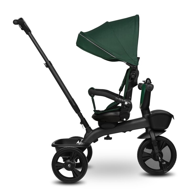 Tricicleta copii, Lionelo, Kori, Cu suport de picioare, Control al directiei, Scaun reversibil, Rotire 360 grade, Pliabila, Conform cu standardul european de securitate EN71, Verde