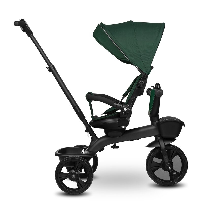 Tricicleta copii, Lionelo, Kori, Cu suport de picioare, Control al directiei, Scaun reversibil, Rotire 360 grade, Pliabila, Conform cu standardul european de securitate EN71, Verde