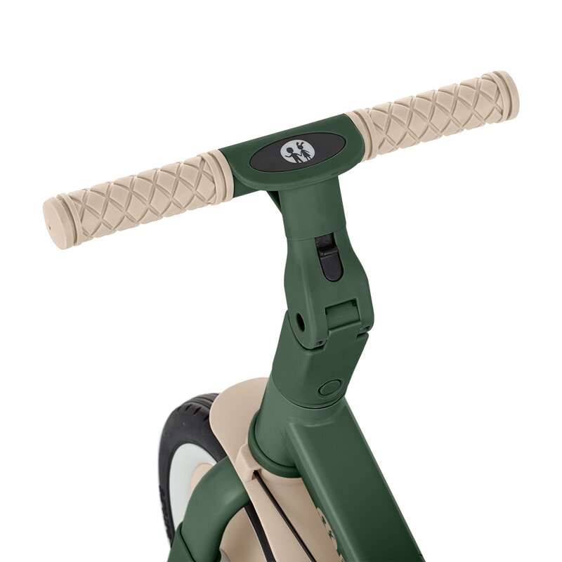 Tricicleta, Petite&Mars, Turbo, 5 in 1, Multifunctionala, Vehicul de impins, Bicicleta cu/fara pedale, Cu maner detasabil, Roti din cauciuc, Pana la 25 kg, 1.5-5 ani, Verde