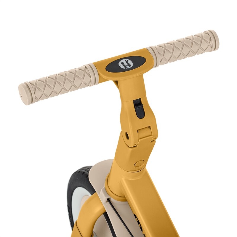 Tricicleta, Petite&Mars, Turbo, 5 in 1, Multifunctionala, Vehicul de impins, Bicicleta cu/fara pedale, Cu maner detasabil, Roti din cauciuc, Pana la 25 kg, 1.5-5 ani, Ocru