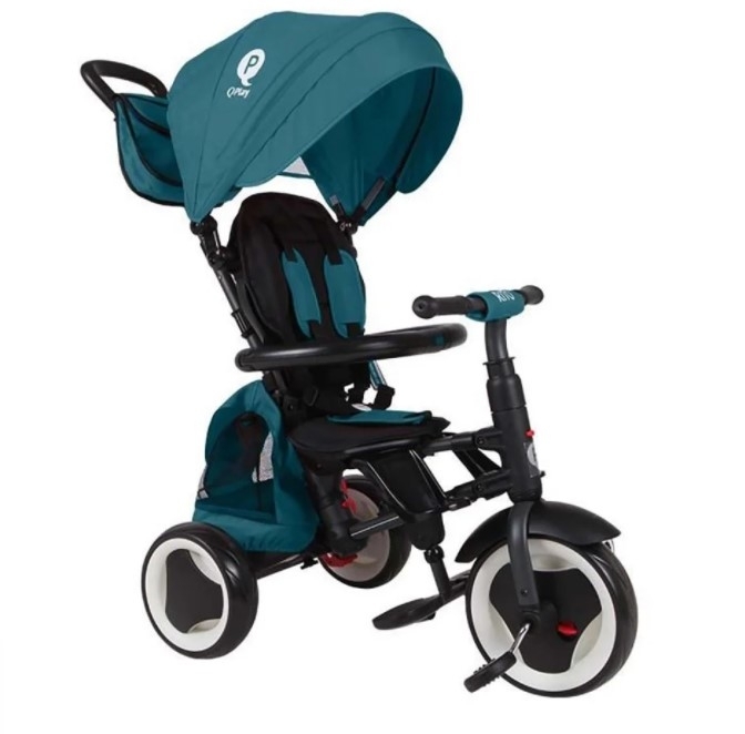 Tricicleta pliabila Qplay Rito+ Turcoaz