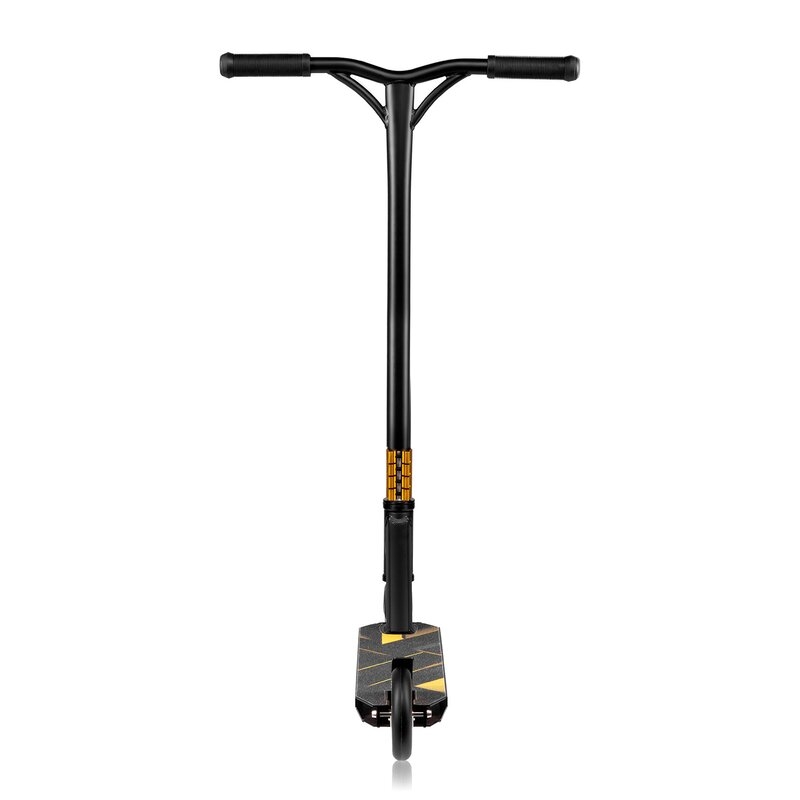 Trotineta, Lionelo, Whizz, Pentru Acrobatii, Rulmenti ABEC-9, Sistemul de compresie IHC 9, 20 - 100 kg, Conform cu standardul european de securitate EN14619, Galben/Negru