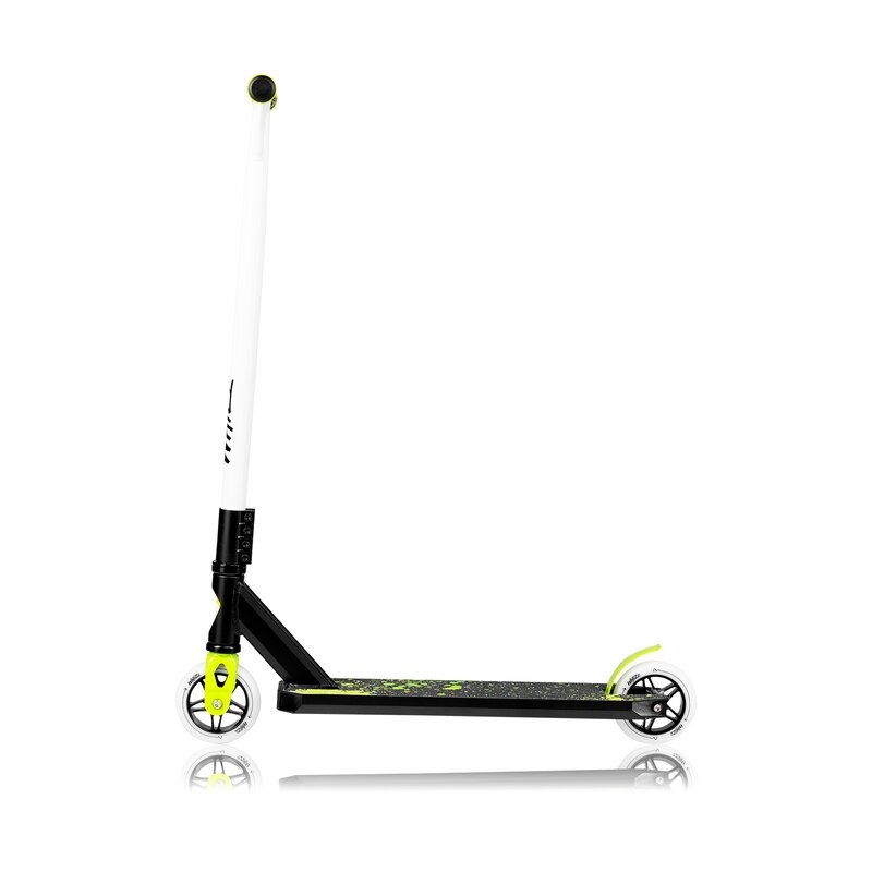 Trotineta, Lionelo, Whizz, Pentru Acrobatii, Rulmenti ABEC-9, Sistemul de compresie IHC 9, 20 - 100 kg, Conform cu standardul european de securitate EN14619, Verde/Negru