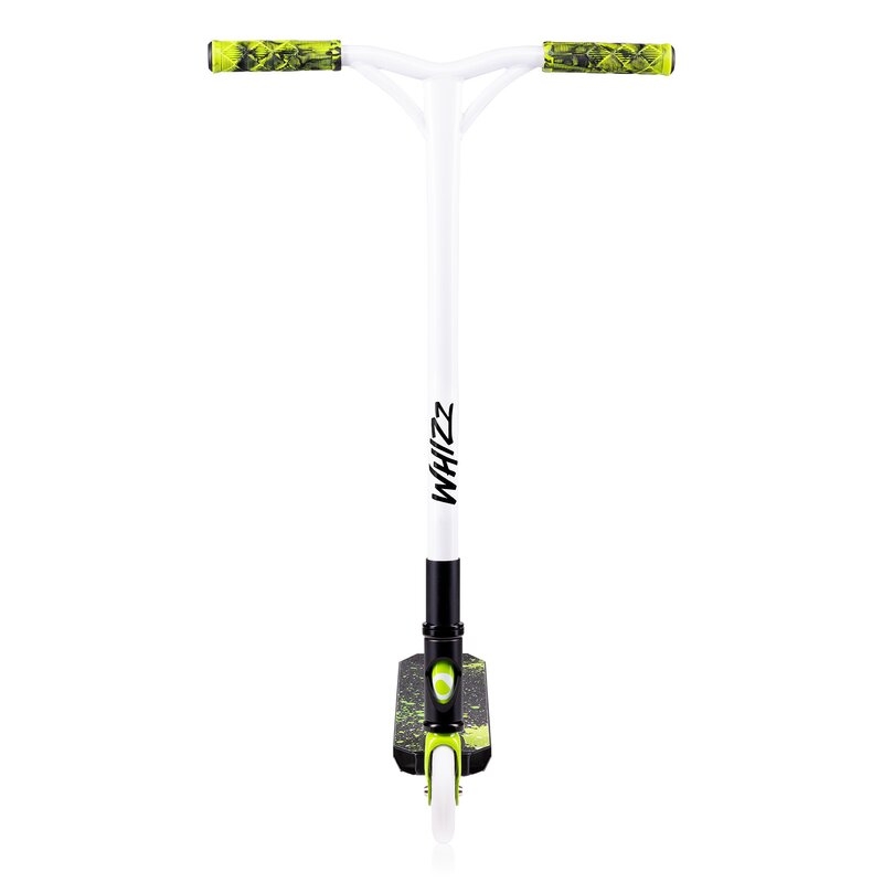Trotineta, Lionelo, Whizz, Pentru Acrobatii, Rulmenti ABEC-9, Sistemul de compresie IHC 9, 20 - 100 kg, Conform cu standardul european de securitate EN14619, Verde/Negru