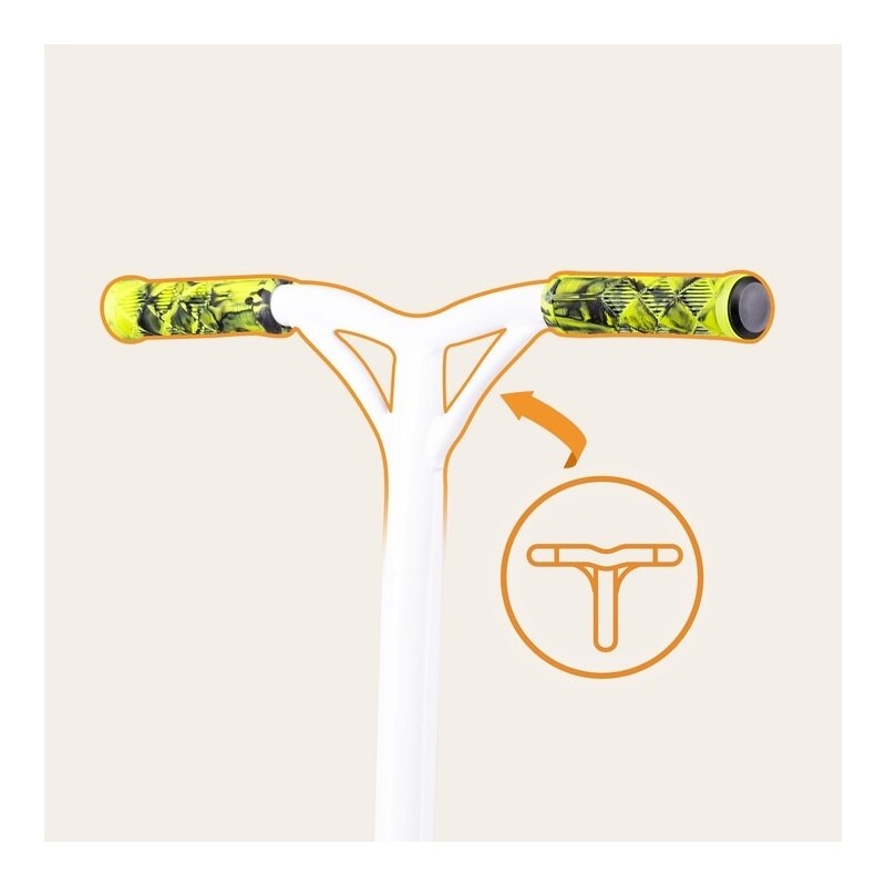 Trotineta, Lionelo, Whizz, Pentru Acrobatii, Rulmenti ABEC-9, Sistemul de compresie IHC 9, 20 - 100 kg, Conform cu standardul european de securitate EN14619, Verde/Negru