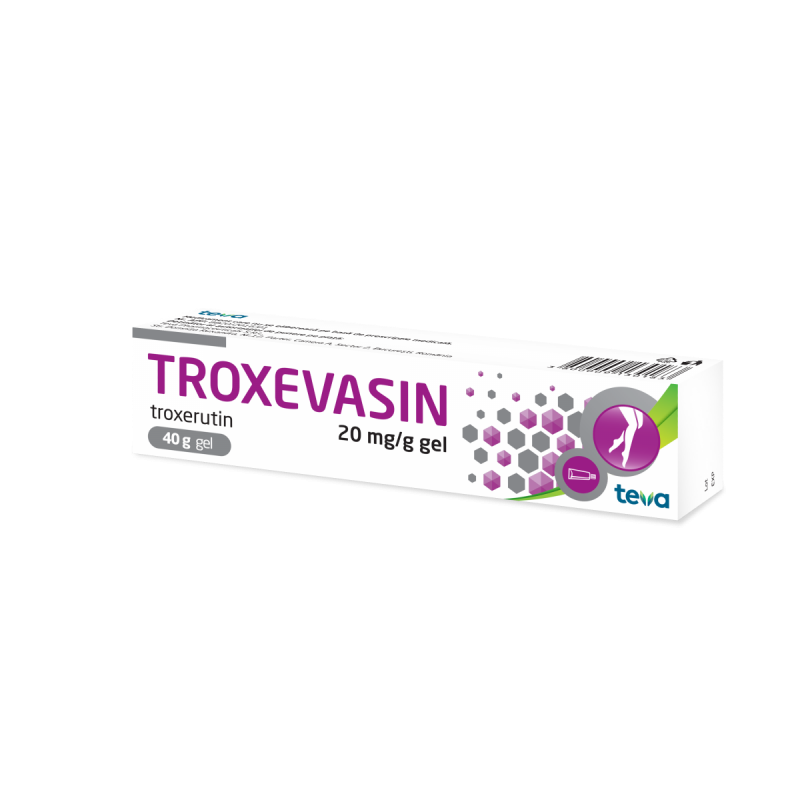 Troxevasin gel, 20 mg/g, 40 g, Teva