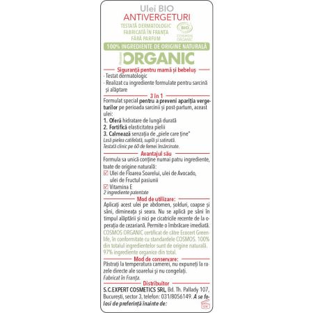 Ulei Bio antivergeturi Maternite, 105 ml, Mustela