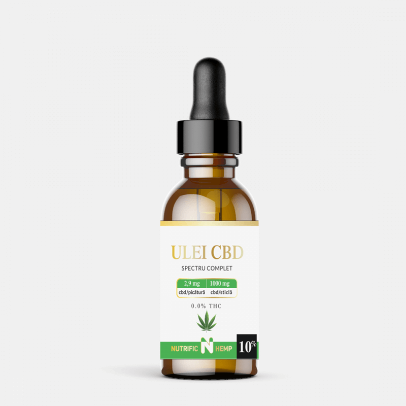 Ulei CBD 10% cu spectru complet, 10 ml, Nutrific