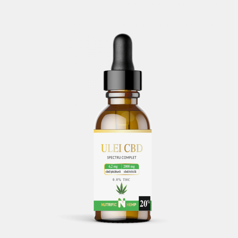 Ulei CBD 20% cu spectru complet, 10 ml, Nutrific