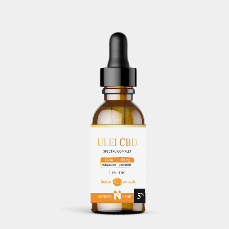 Ulei CBD 5% cu spectru complet, 10 ml, Nutrific