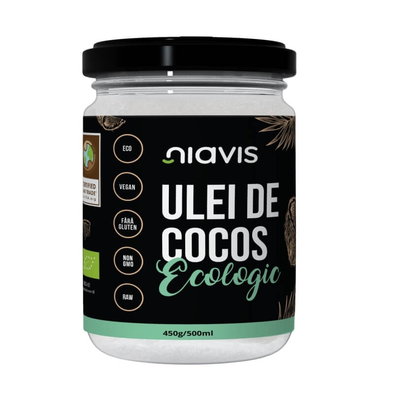 Ulei de cocos ecologic, 450 g/500 ml, Niavis