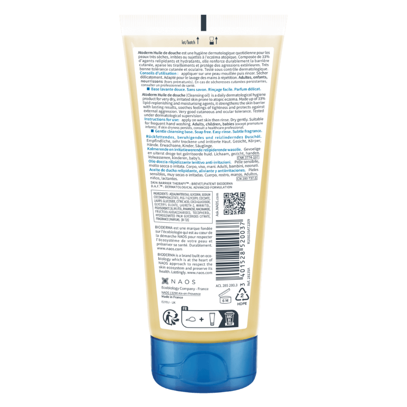 Ulei de dus Atoderm, 100 ml, Bioderma