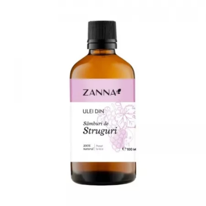 Ulei din samburi de struguri, 100 ml, Zanna