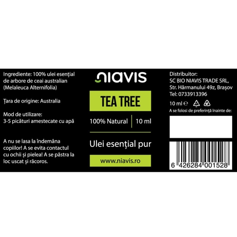 Ulei esential tea tree, 10 ml, Niavis