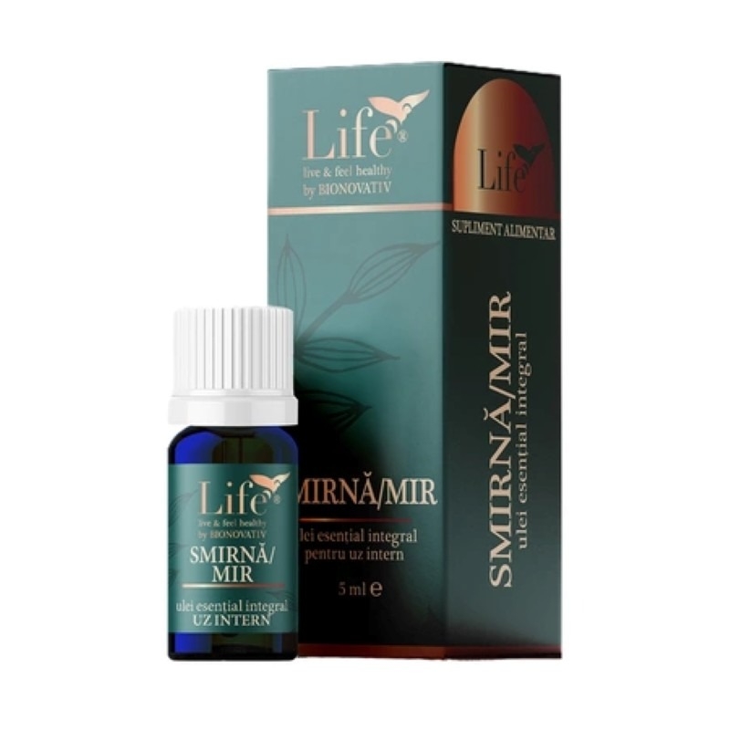 Ulei esential integral de smirna/mir Life, 5 ml, Bionovativ