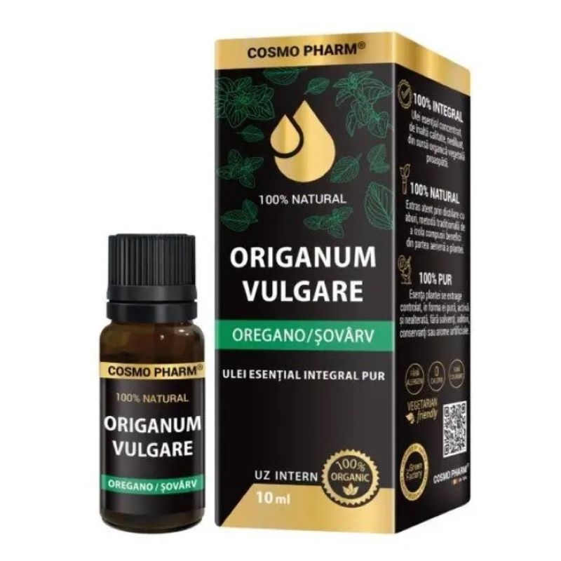 Ulei esential integral pur de oregano, 10 ml, Cosmopharm