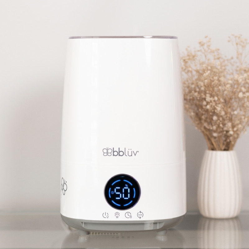 Umidificator cu ultrasunete si purificator de aer 4 In 1, Umido, Ultra silentios, Include difuzor de uleiuri esentiale, Cu panou de control digital, Cu telecomanda, Bbluv, Alb