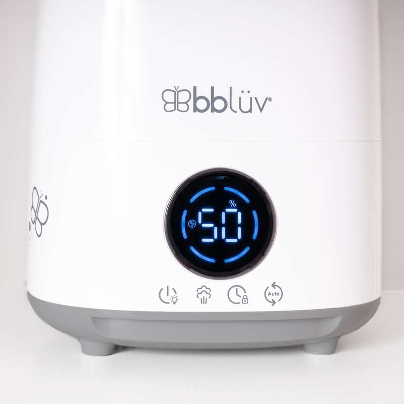 Umidificator cu ultrasunete si purificator de aer 4 In 1, Umido, Ultra silentios, Include difuzor de uleiuri esentiale, Cu panou de control digital, Cu telecomanda, Bbluv, Alb