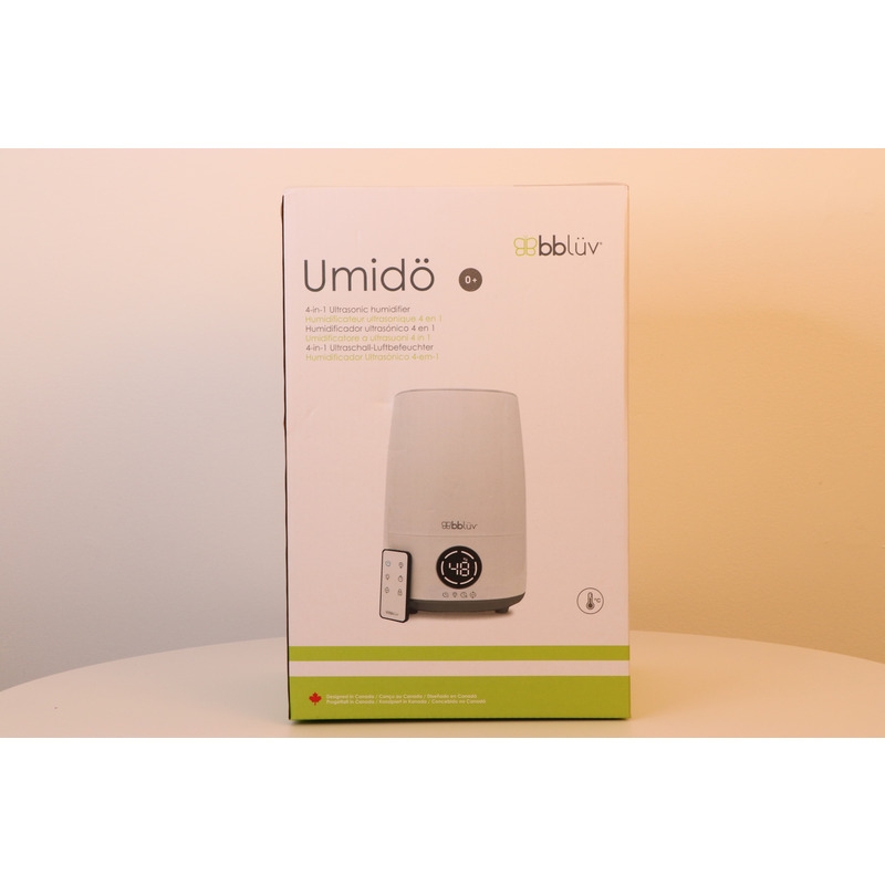 Umidificator cu ultrasunete si purificator de aer 4 In 1, Umido, Ultra silentios, Include difuzor de uleiuri esentiale, Cu panou de control digital, Cu telecomanda, Bbluv, Alb
