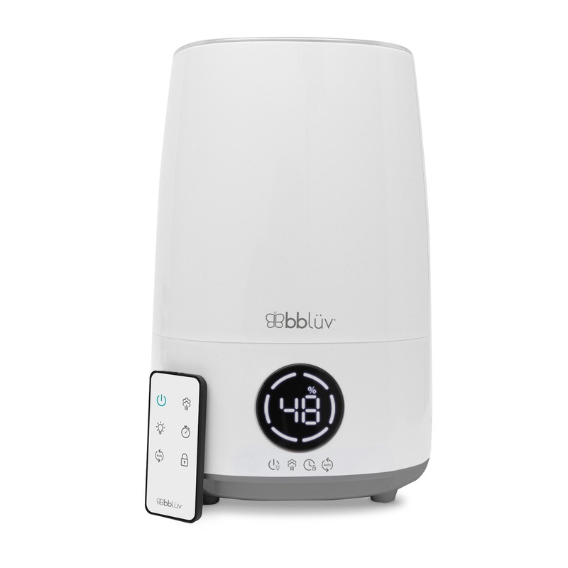 Umidificator cu ultrasunete si purificator de aer 4 In 1, Umido, Ultra silentios, Include difuzor de uleiuri esentiale, Cu panou de control digital, Cu telecomanda, Bbluv, Alb