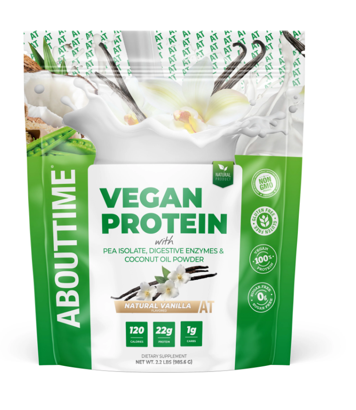 Vegan Protein cu aroma naturala de vanilie, 985.6 g, AboutTime