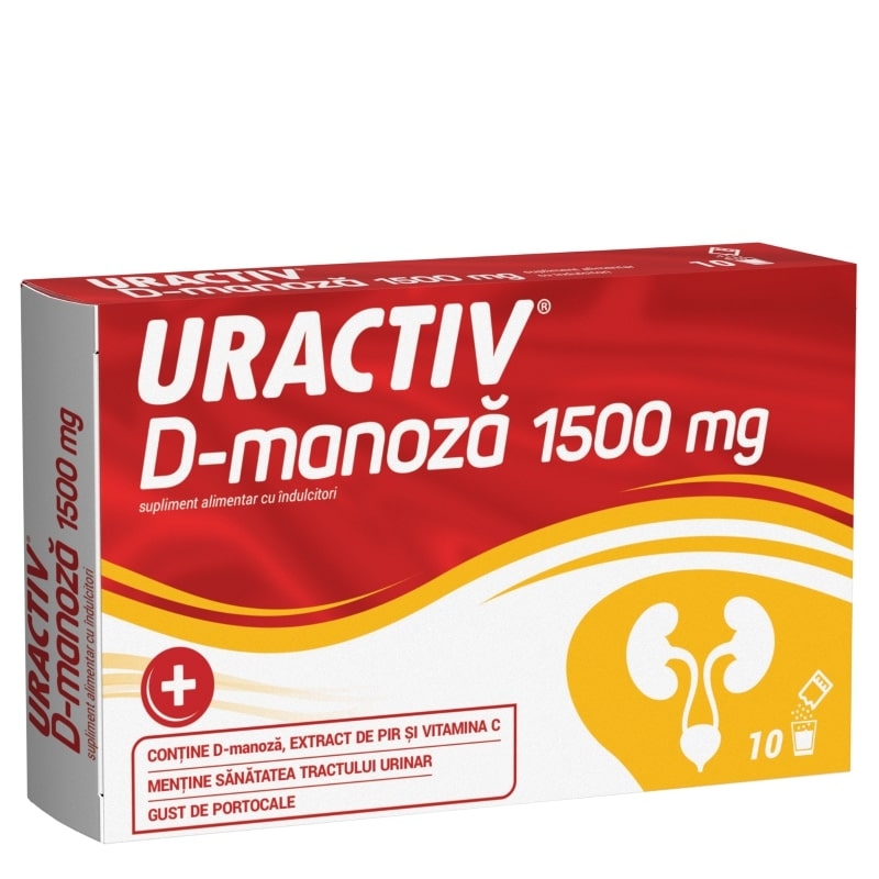 Uractiv D-manoza, 1500 mg, 10 plicuri, Terapia