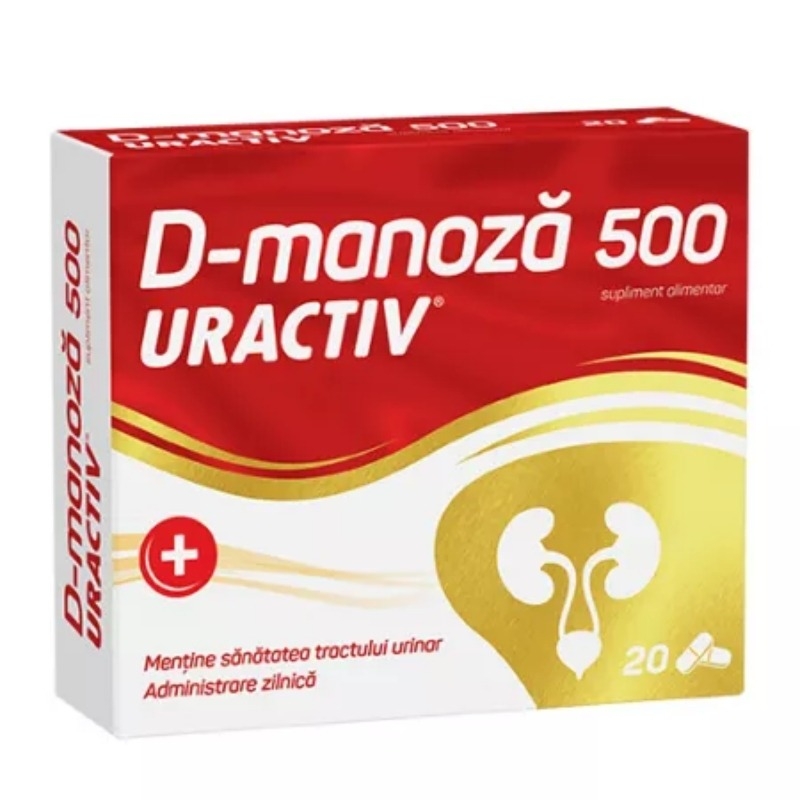 Uractiv D-manoza 500 mg, 20 capsule, Terapia