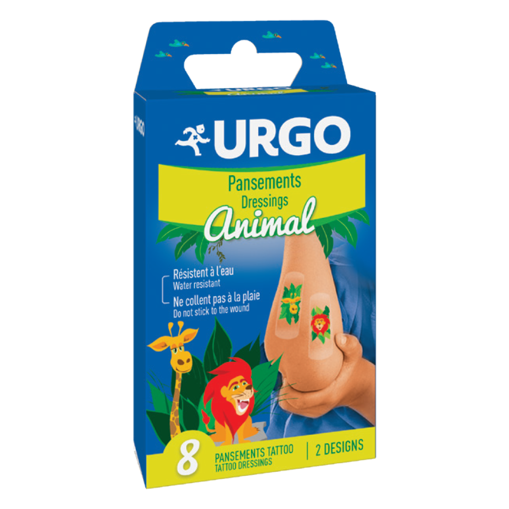 Urgo - Jungle Animal Tattoo 8plasturi