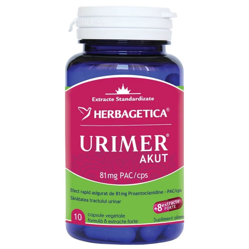 Urimer Akut, 10 capsule, Herbagetica