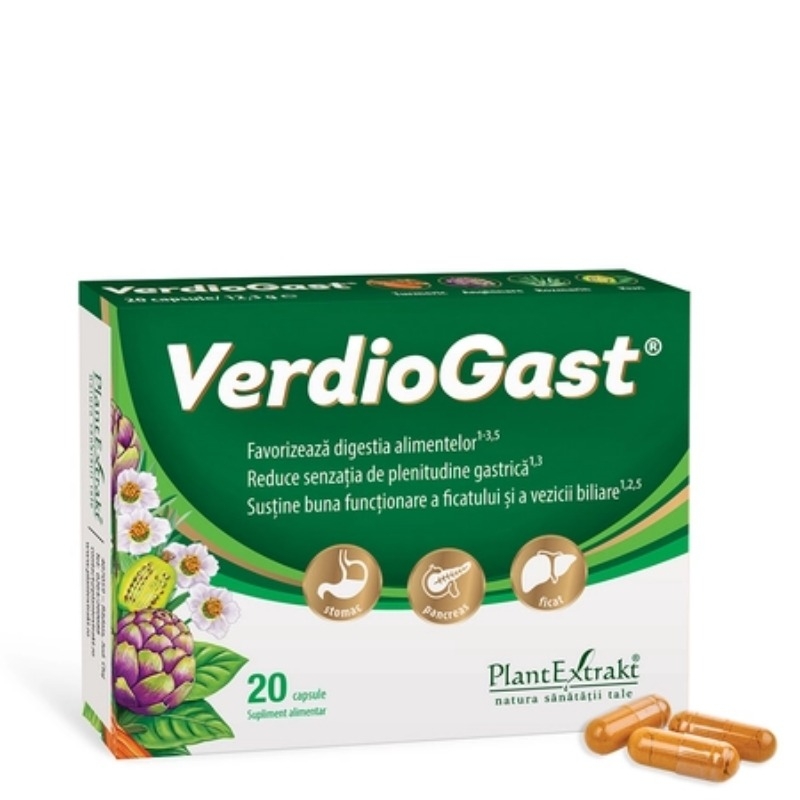 VerdioGast, 20 capsule, Plant Extrakt