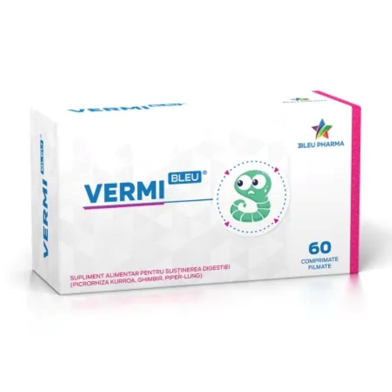 Vermi Bleu, 60 comprimate, Bleu Pharma