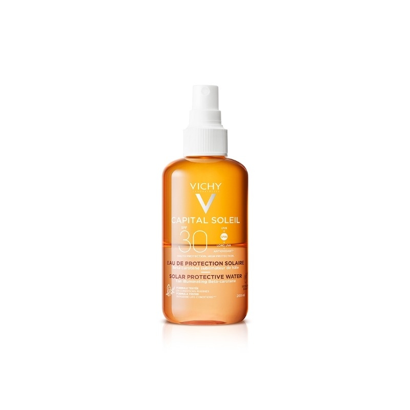 Capital Soleil apa cu protectie solara bronzanta SPF 30+, 200ml, Vichy