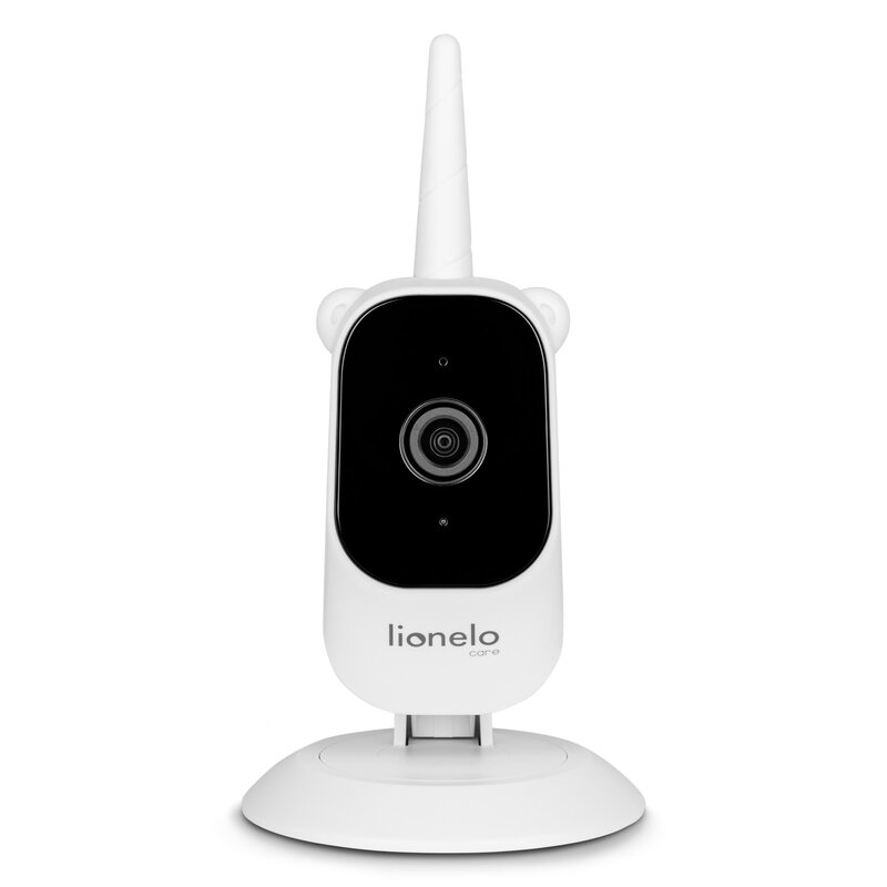 Video monitor, Lionelo, Babyline 3.2, Full HD, Comunicare bidirectionala, 2.8 inch, Cu sunete si mod de noapte, Cu 5 niveluri de detectare a sunetului, Alb