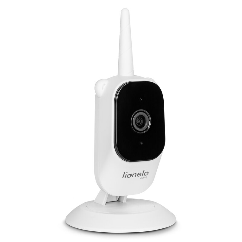Video monitor, Lionelo, Babyline 3.2, Full HD, Comunicare bidirectionala, 2.8 inch, Cu sunete si mod de noapte, Cu 5 niveluri de detectare a sunetului, Alb