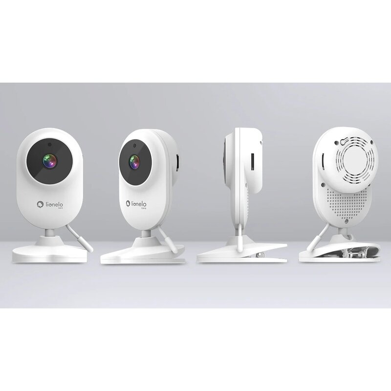 Video monitor, Lionelo, Babyline 3.2, Full HD, Comunicare bidirectionala, 2.8 inch, Cu sunete si mod de noapte, Cu 5 niveluri de detectare a sunetului, Alb