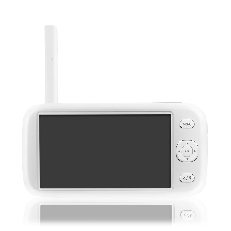 Video monitor, Lionelo, Babyline 9.1, Conexiune prin aplicatia Lionelo Smart, Pana la 8h de functionare, Comunicare bidirectionala, Cu senzor de miscare si sunete Alb